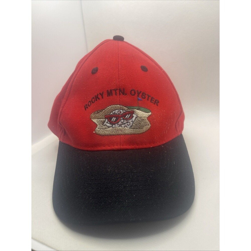 Rocky Mountain Oysters Embroided Hat One Size Vintage Hat by Otto